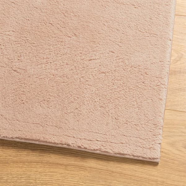 vidaXL Teppe HUARTE kort luv mykt og vaskbart blush 140x200 cm