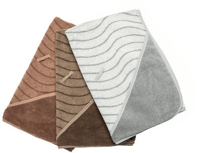 Leander Håndkle med Hette, Woodland Cool Grey