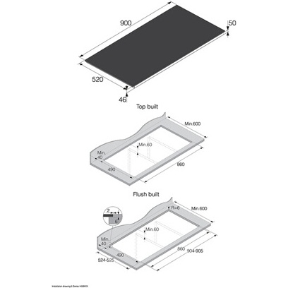 Plaque induction Asko HI5954FBG1 Induction 90cm