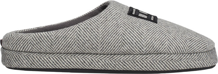 Tommy Hilfiger FLAG HERRINGBONE HOUSE SHOE Dark ash