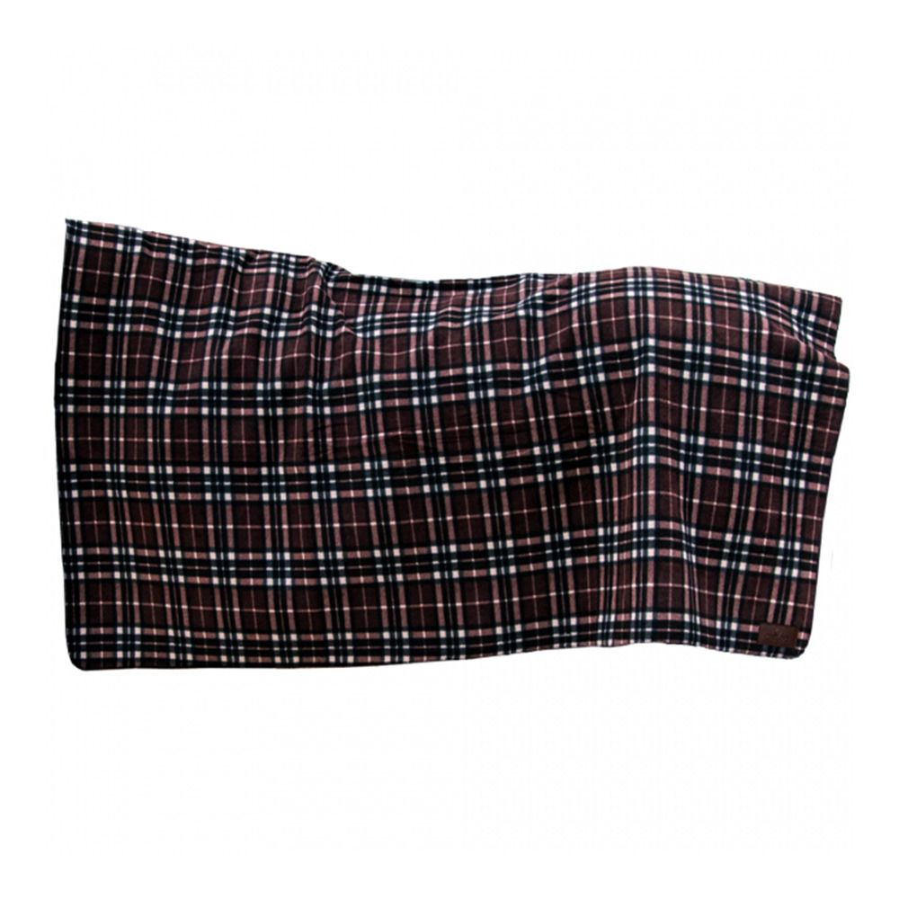 Kentucky HEAVY FLEECE 210x200CM - Couverture polaire check printing brown