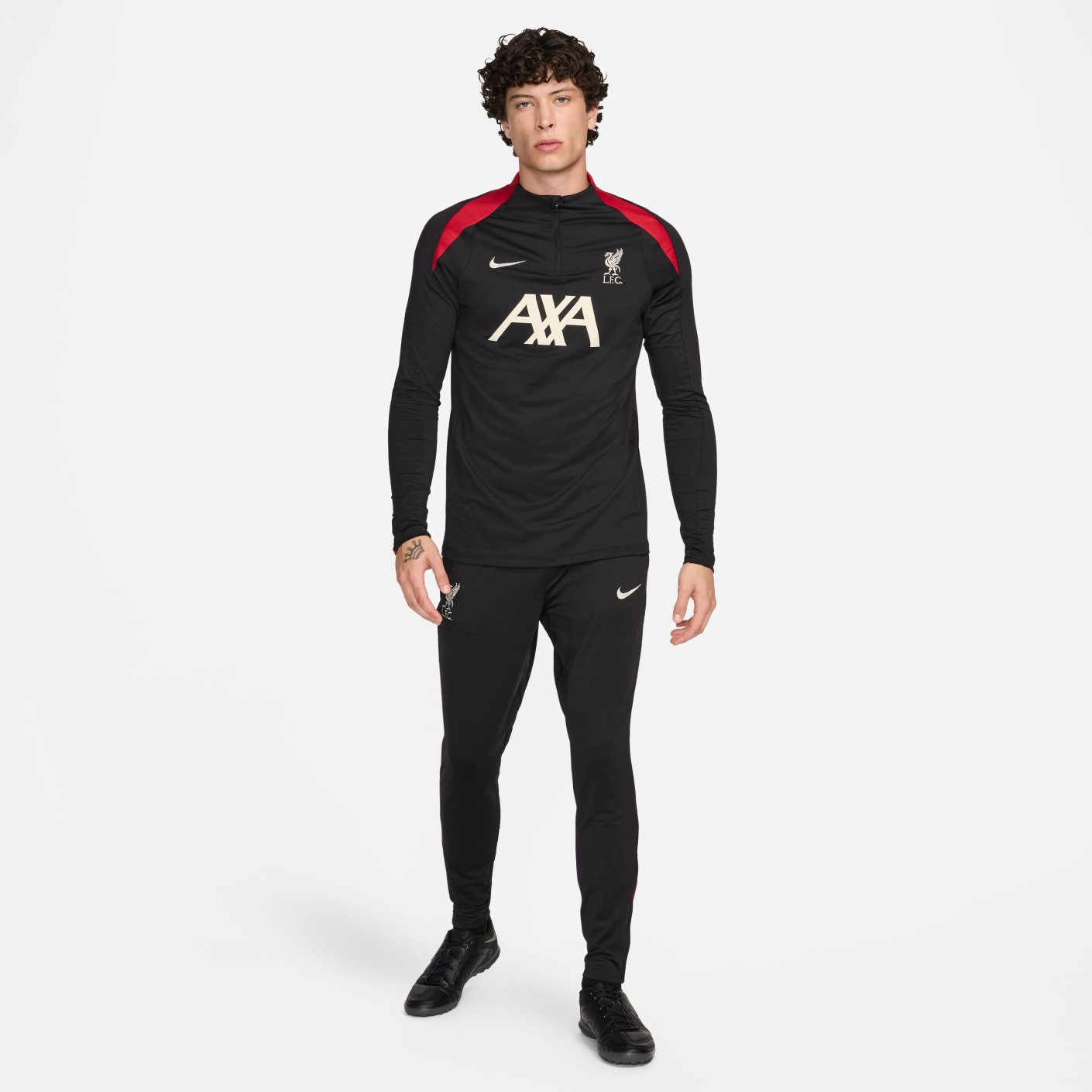 Nike Liverpool Strike Trainingsbroek 2024-2025 Zwart Rood Wit