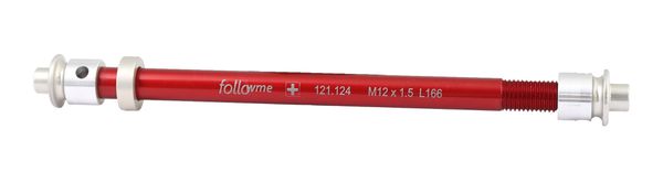 Steckachsadapter  rotsilber  M12 x 1.0 170mm