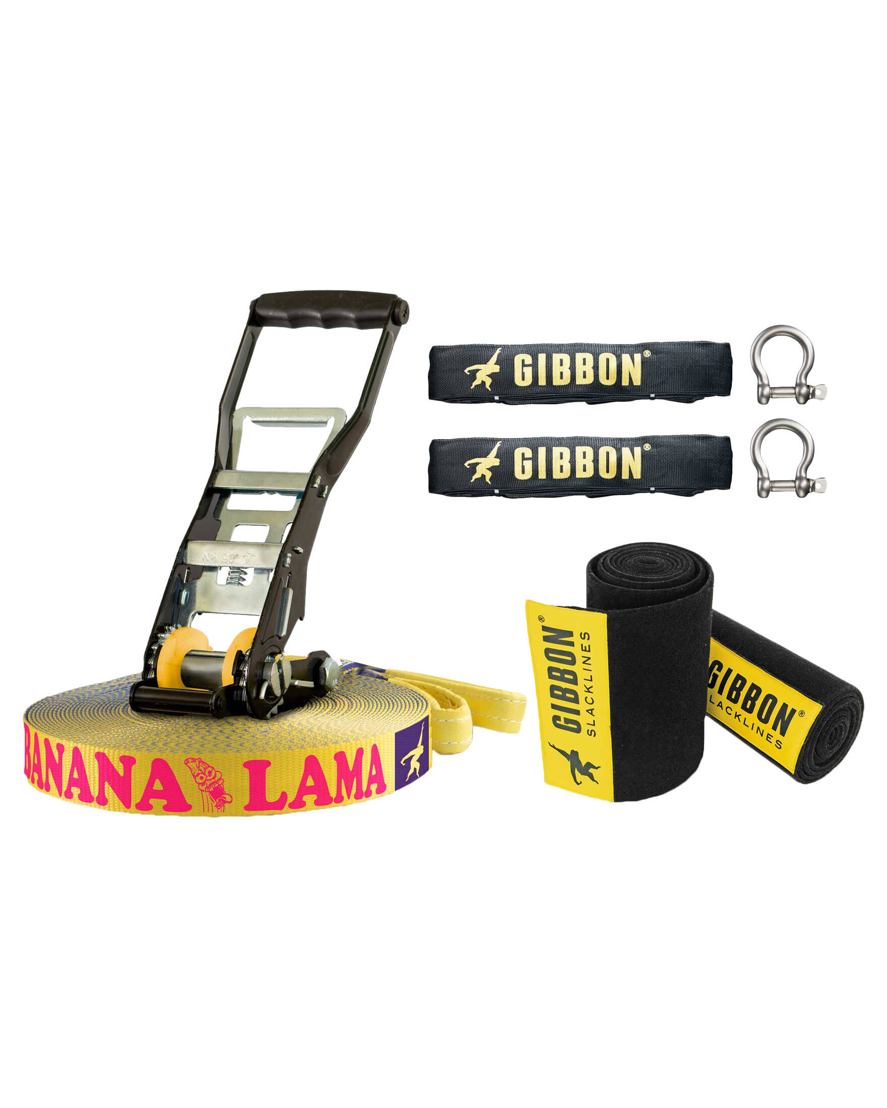 Gibbon| Slackline Treewear-Set BANANALAMA – 25 m