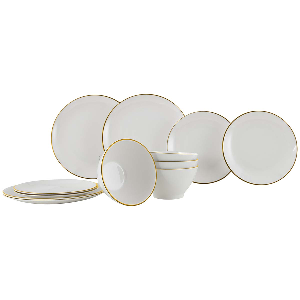 Gimex Linea Line 12-delig serviesset - Gold