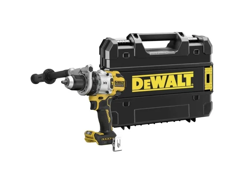 DeWALT DCD1007NT-XJ, Pistolgreb boremaskine, Nøglefri, Børstefri, Sort, Gul, 1,3 cm, 2250 rpm - SOLO