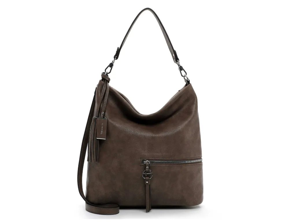 TAMARIS Beuteltasche Taupe Lederimitat
