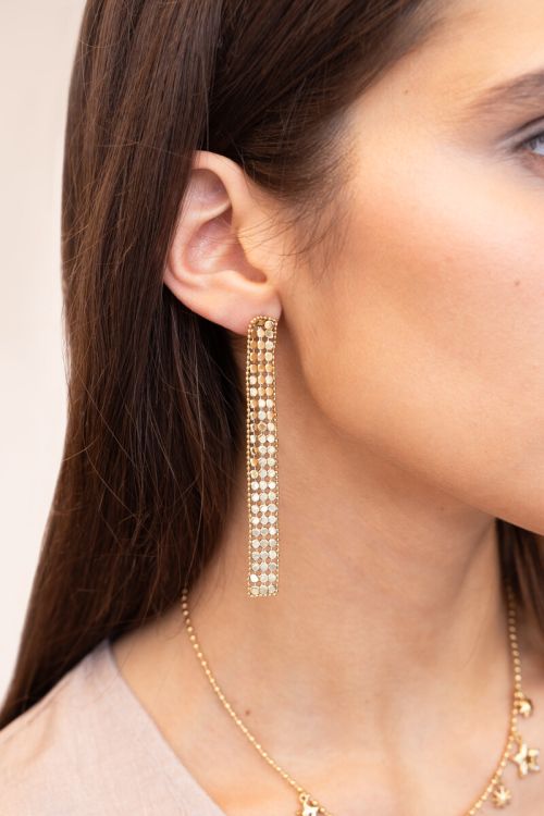 Starry statement oorhangers met coins