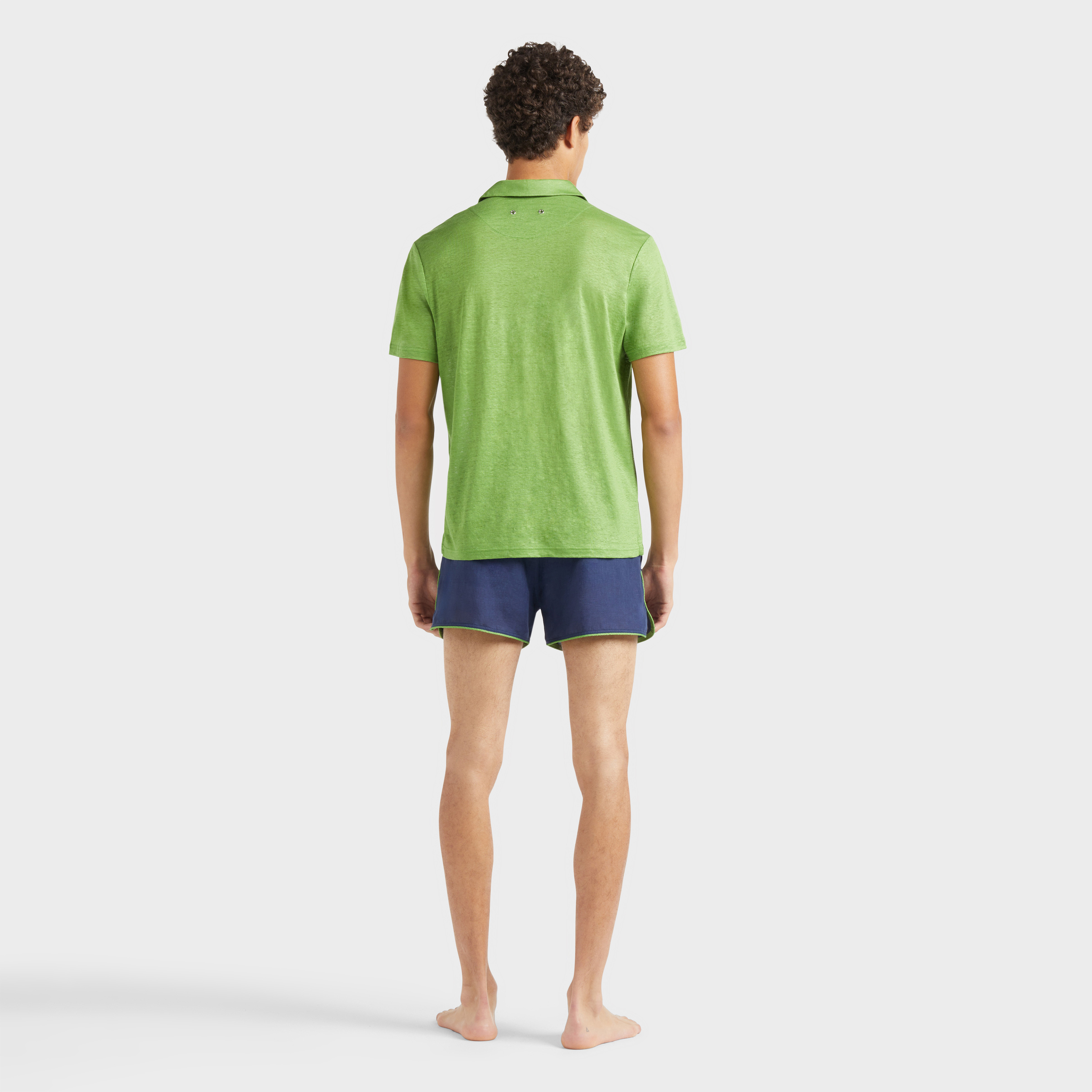 Polo en jersey de lin homme uni | Site Vilebrequin | PYRE9O00
