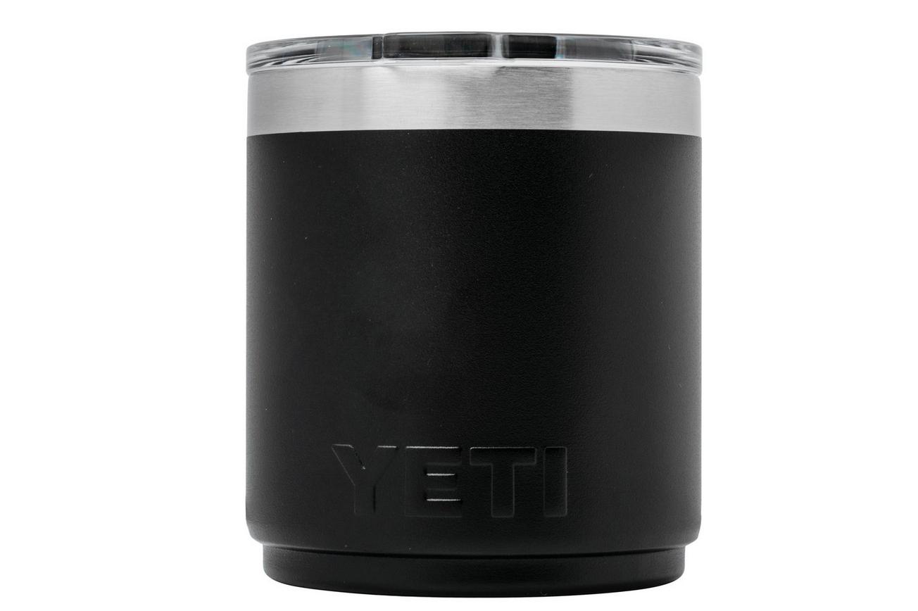 Yeti Rambler Stackable Lowball 10oz Mag Slider Lid, Black, stapelbare thermosbeker met deksel, 295 ml