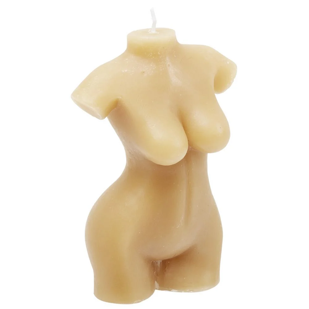 Bougie colorée silhouette de femme H15cm