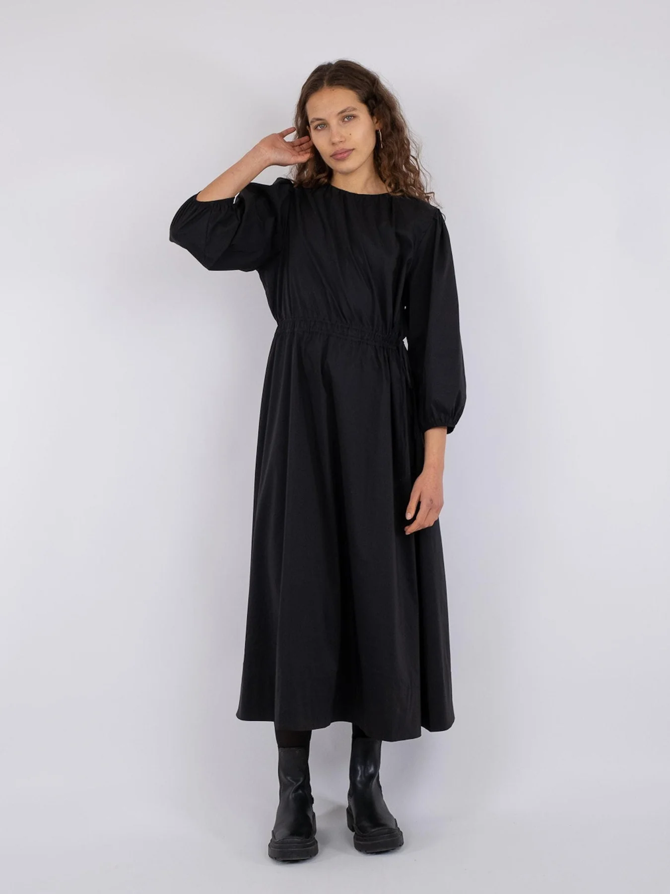 Neo Noir Eymi Poplin Dress