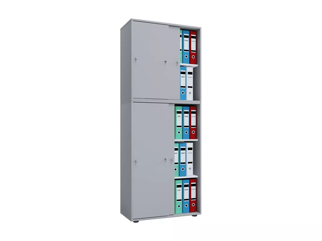 Armoire de bureau portes coulissantes Lona 5x