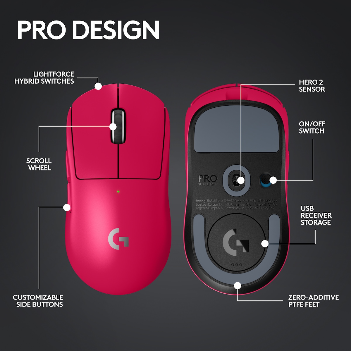 Logitech G Pro X Superlight 2 trådløs gamingmus