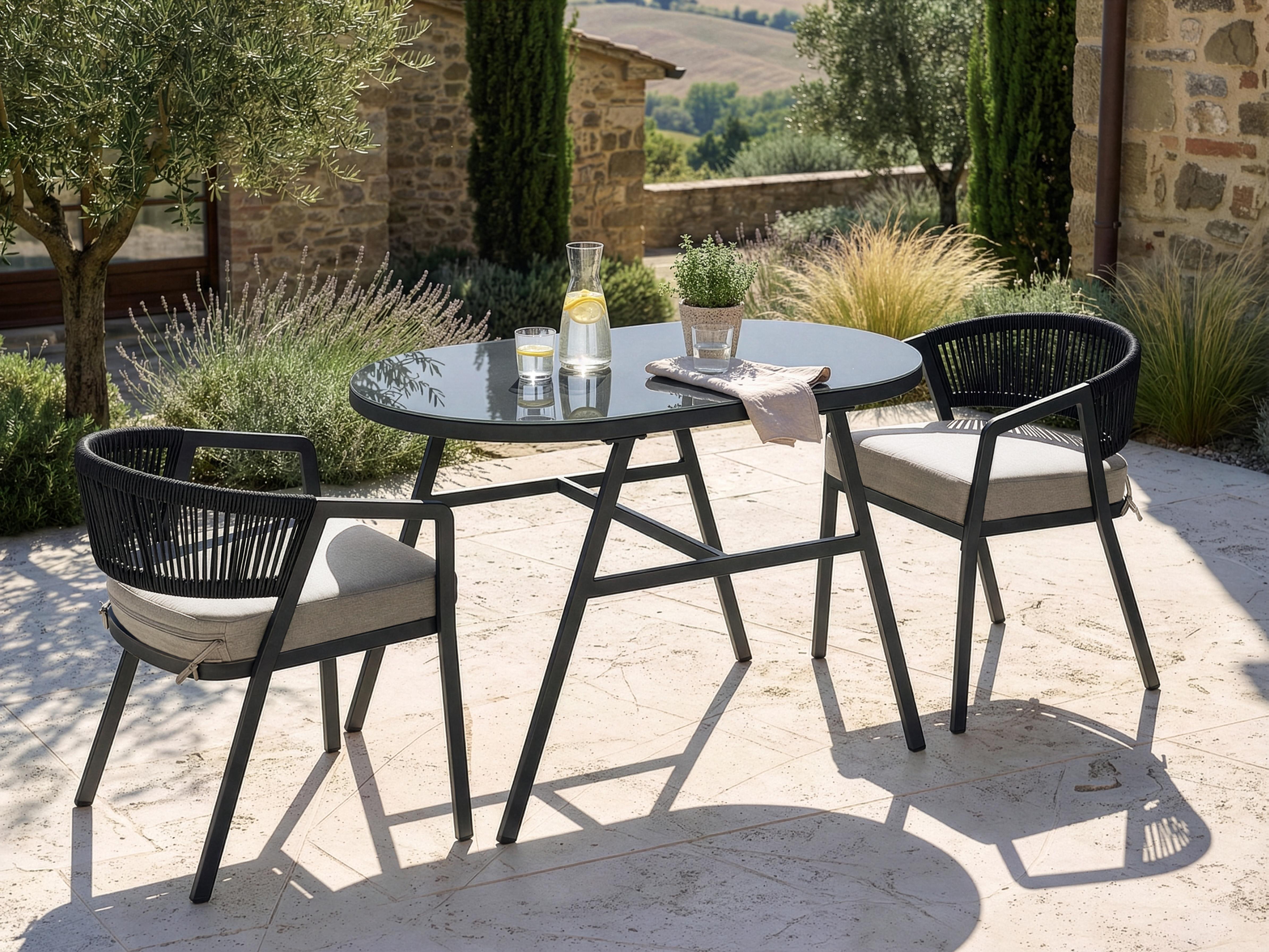 Bistroset MUROS Metaal Grijs