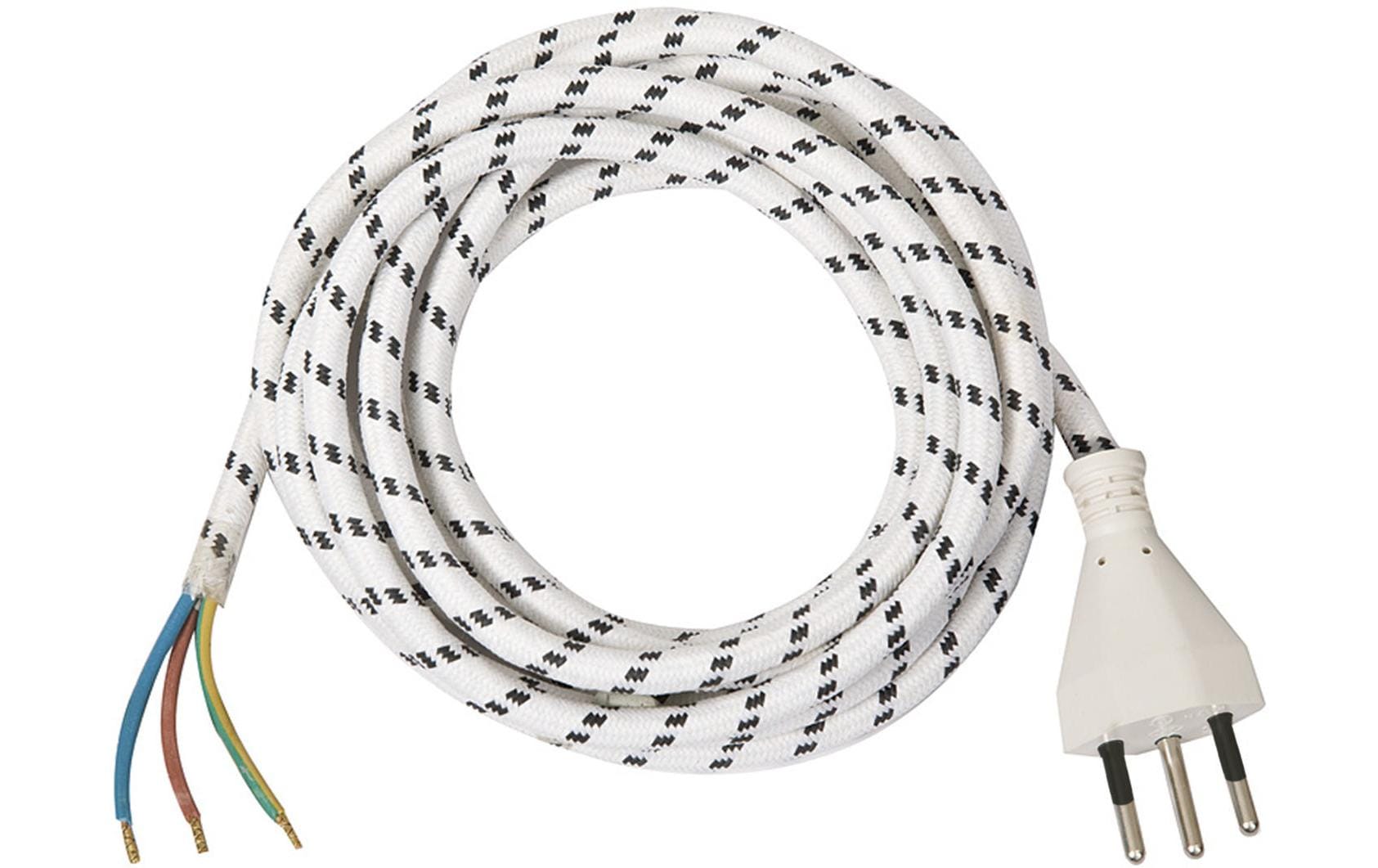 Anschlusskabel 3 m Offen-T12T12-Stecker, 3 m, weiss