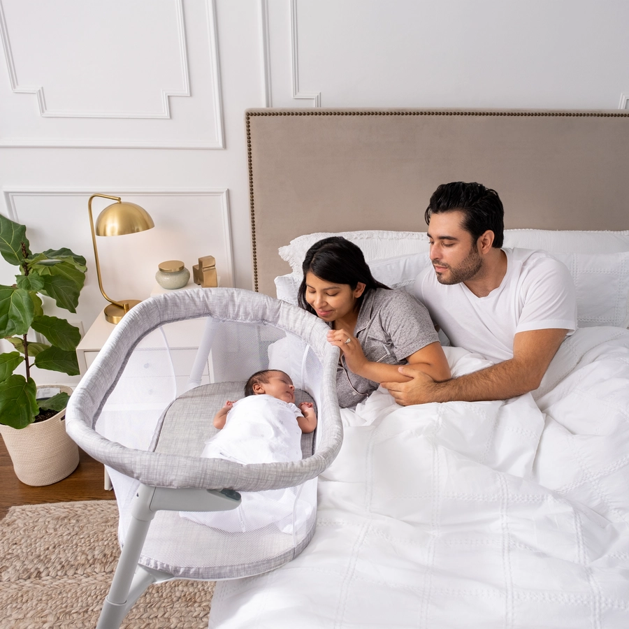 HALO® BassiNest® Beistellbett FLEX Sleeper heather weave