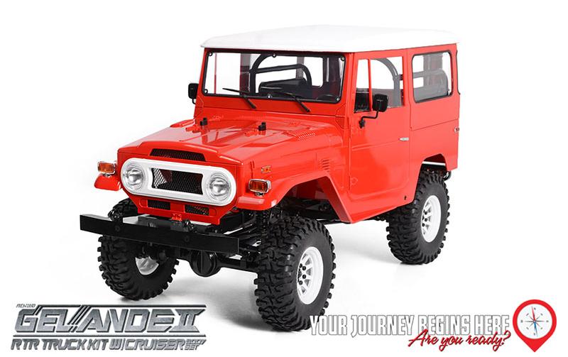 Scale Crawler Gelände II Cruiser RTR, 1:10<br>RTR Scale Crawler mit Detaillierter Karosserie und originalgetreuem Fahrwerk