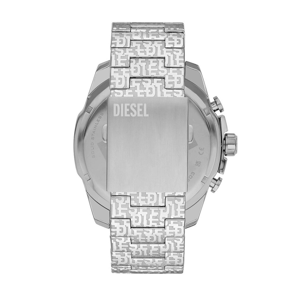 Montre Diesel Mega Chief Argenté