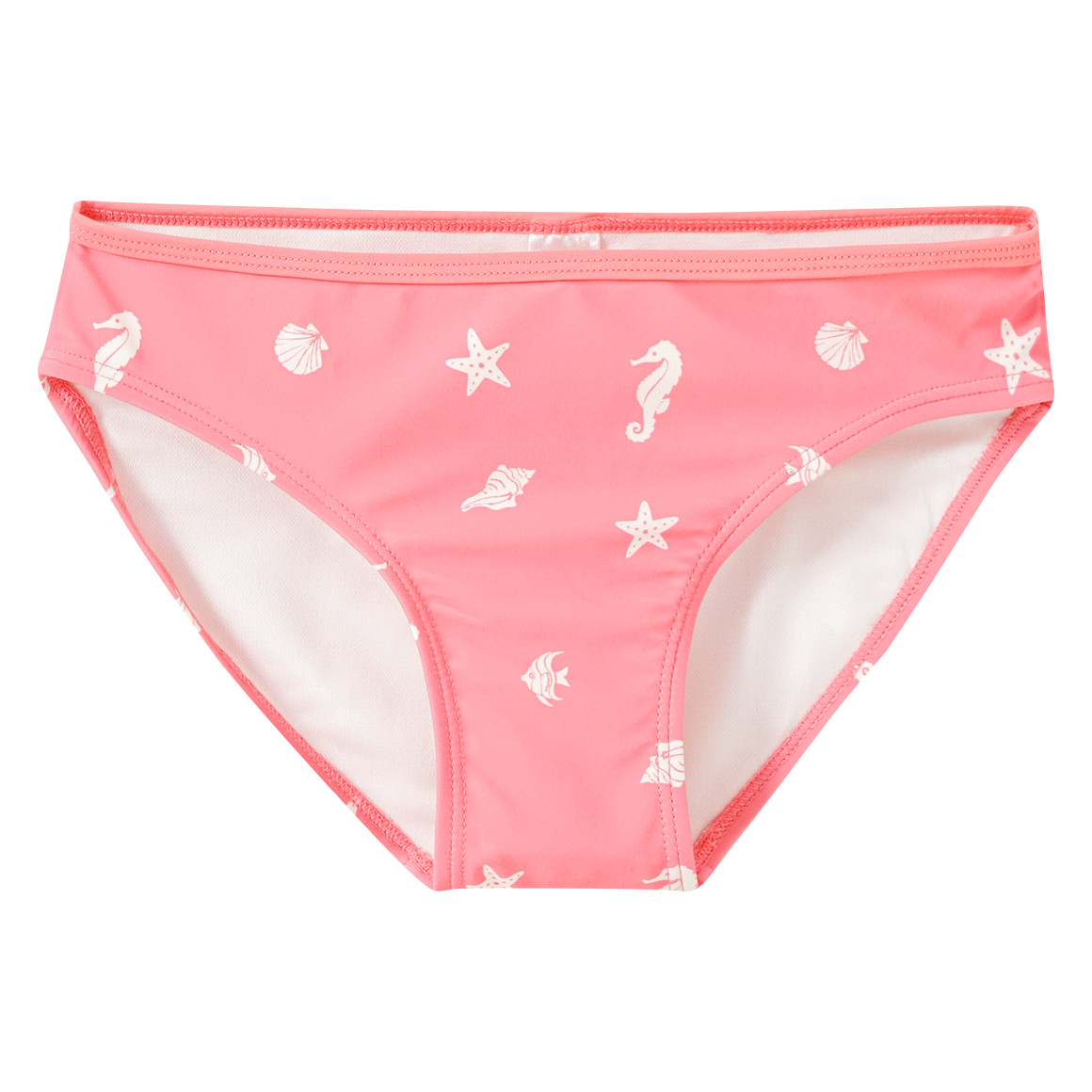 Famy Mädchen Bikini mit Meerestier-Allover rosa / weiss