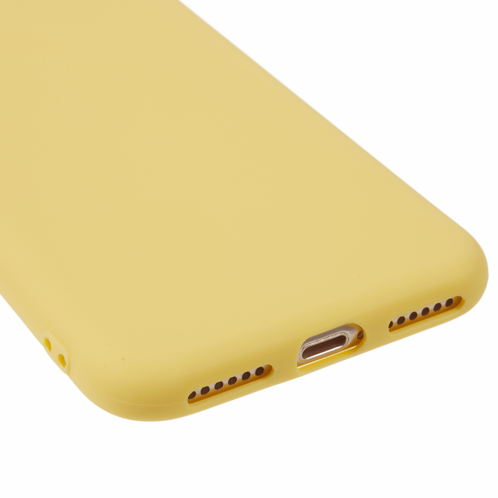 iPhone SE (2022/2020) / 8 / 7 Gummi Case Hülle Slim Design - Gelb (Matt)