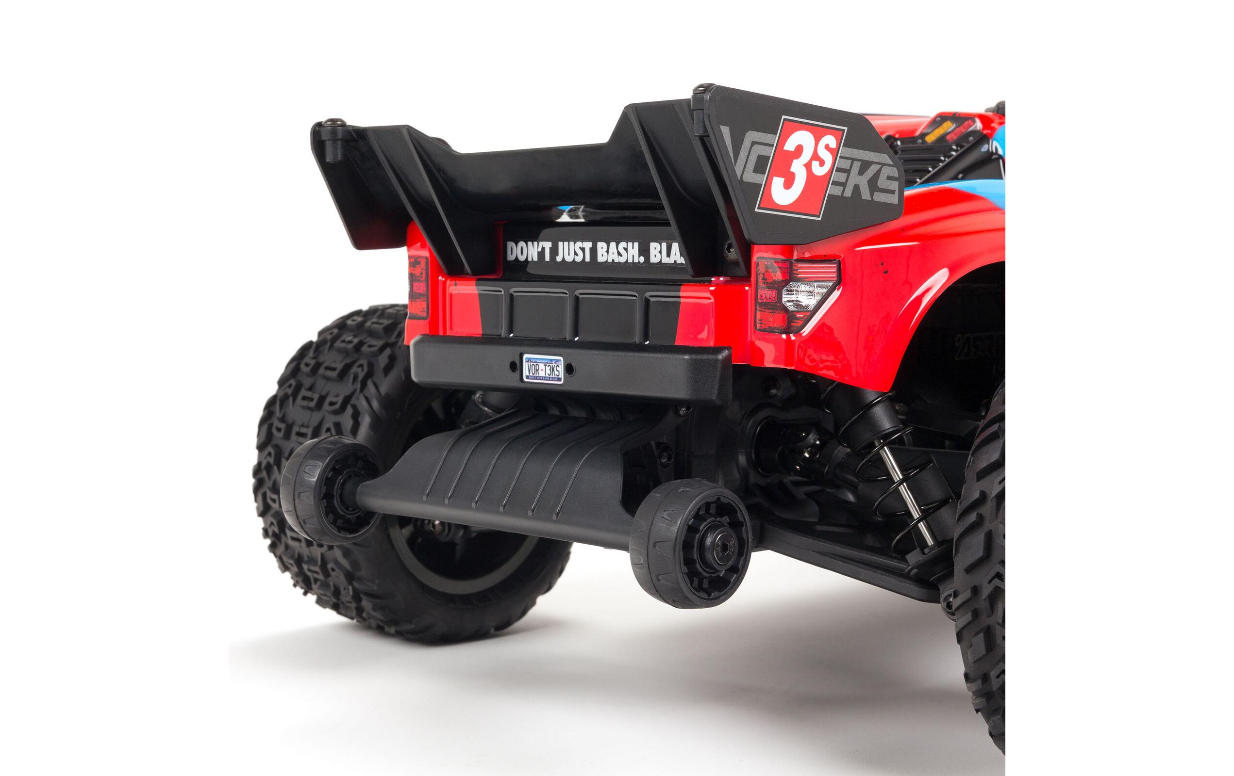 Stadium Truck Vorteks BLX3S 4x4 Rot ARTR, 1:10<br>Brushless Stadium Truck für Highspeed Bashing, ausgerüstet mit bewährter Spektrum Technik