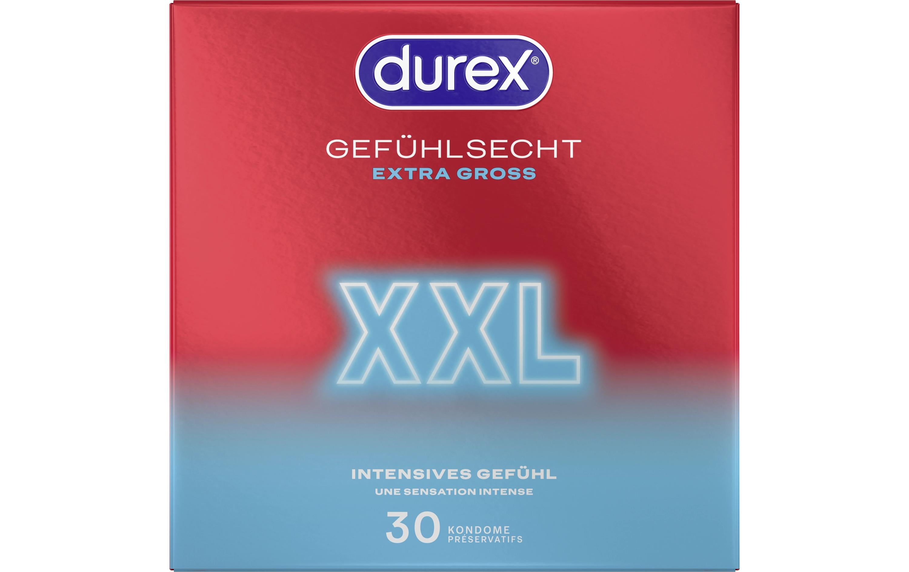 Kondome Gefühlsecht XXL Vorteilspackung 30 StückHochwertige Präservative zur sicheren Verhütung
