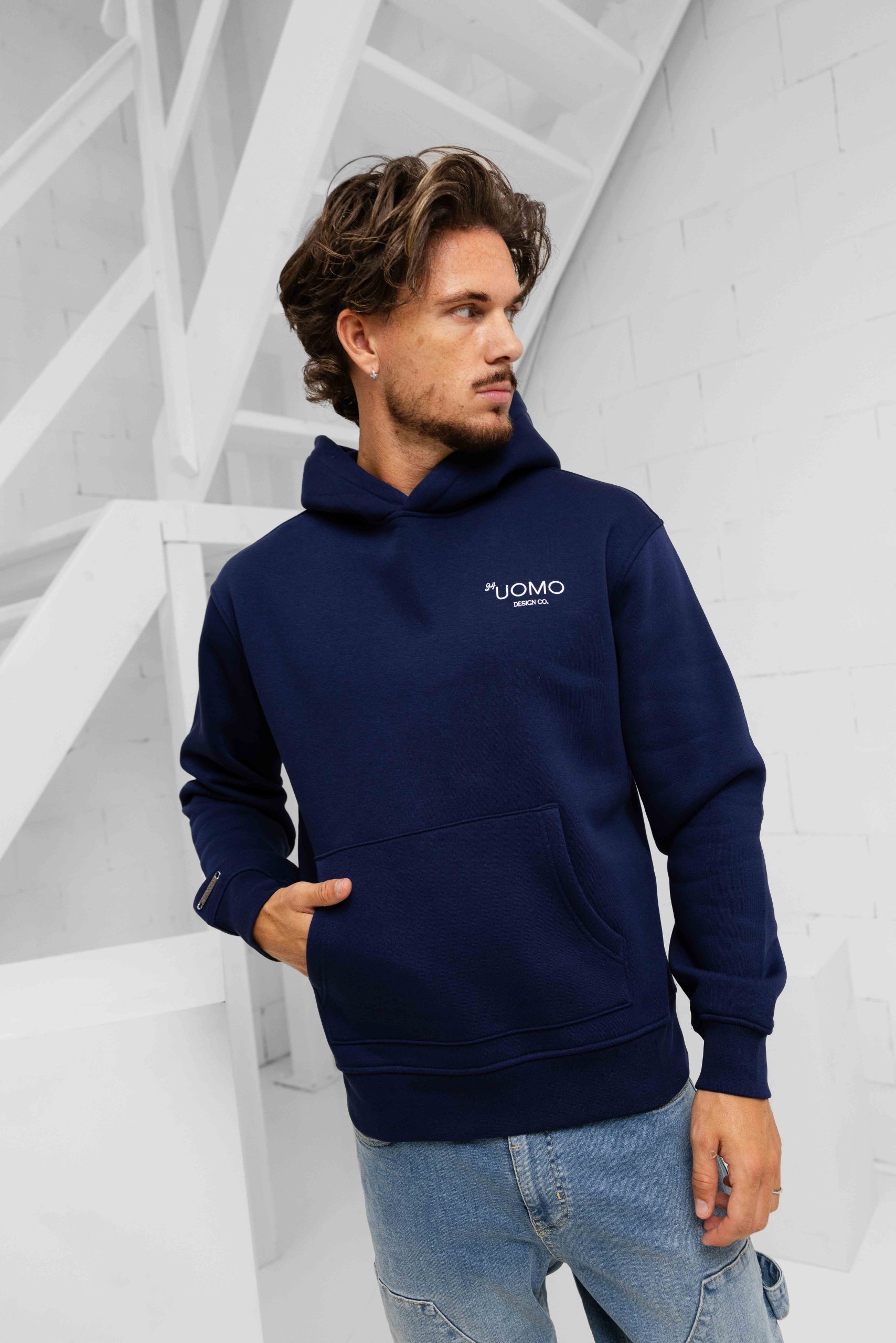 24 Uomo Club 2.0 Hoodie Heren Navy