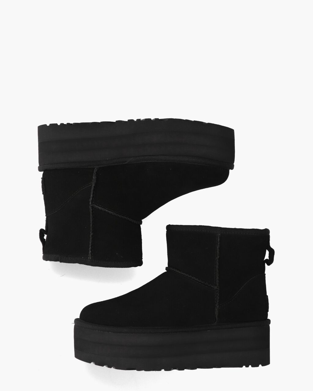UGG Classic Mini Platform Boot Black Dames Enkelboots