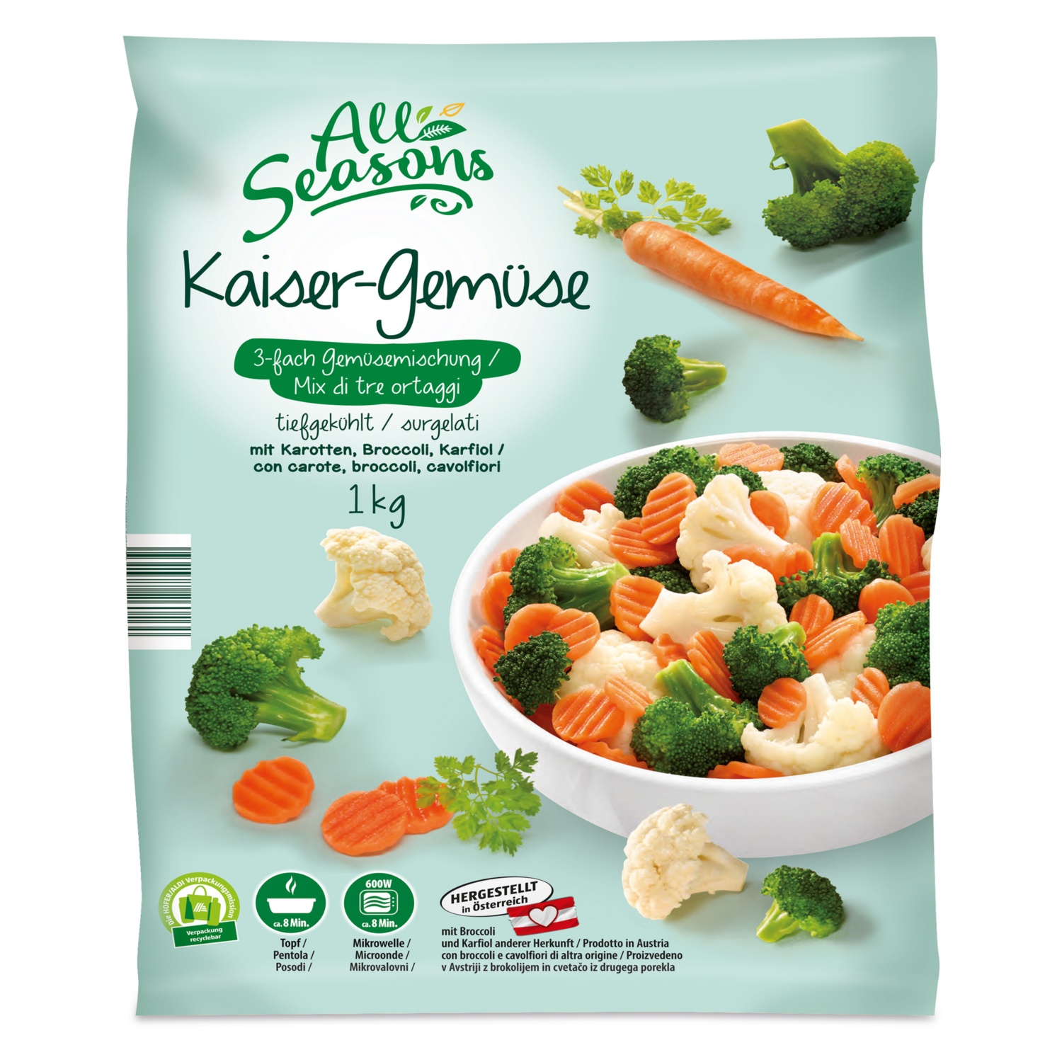 ALL SEASONS Gemüsemischung, Kaisergemüse 1 kg