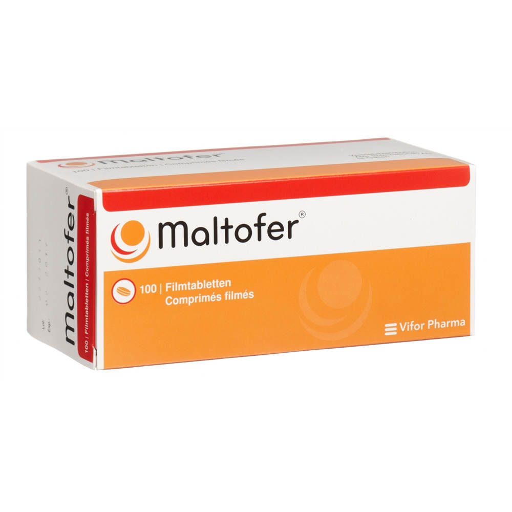 MALTOFER Filmtabl 100 mg Blist 100 Stk<br>100 Stück, Blister, Filmtablette