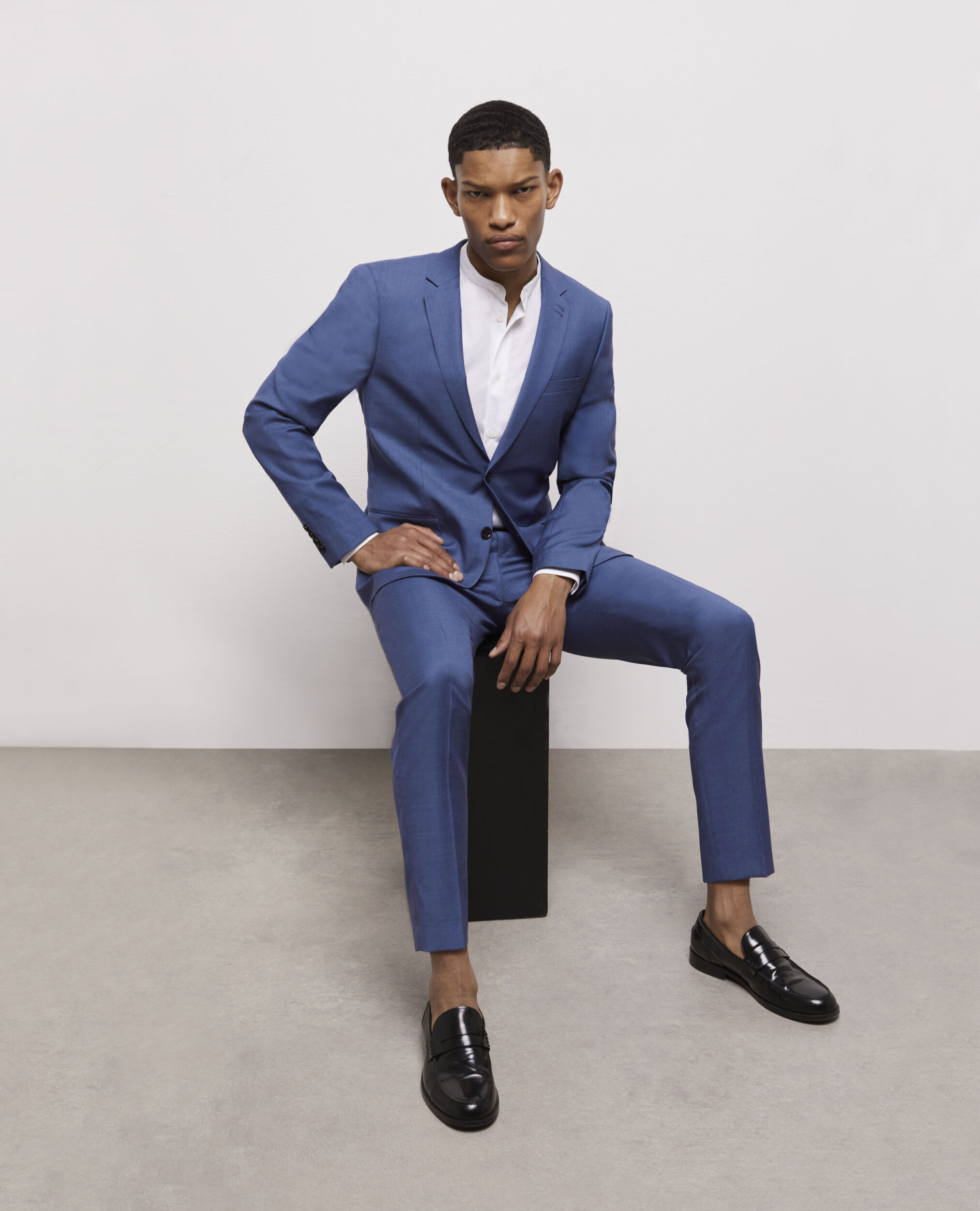 Veste de costume bleue