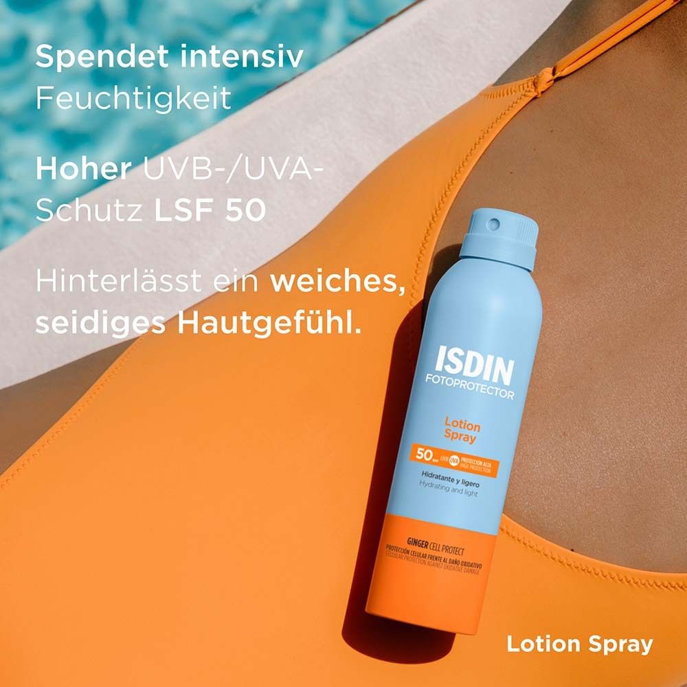 Fotoprotector ISDIN Lotion Spray LSF 50 Sonnenschutz für den Körper