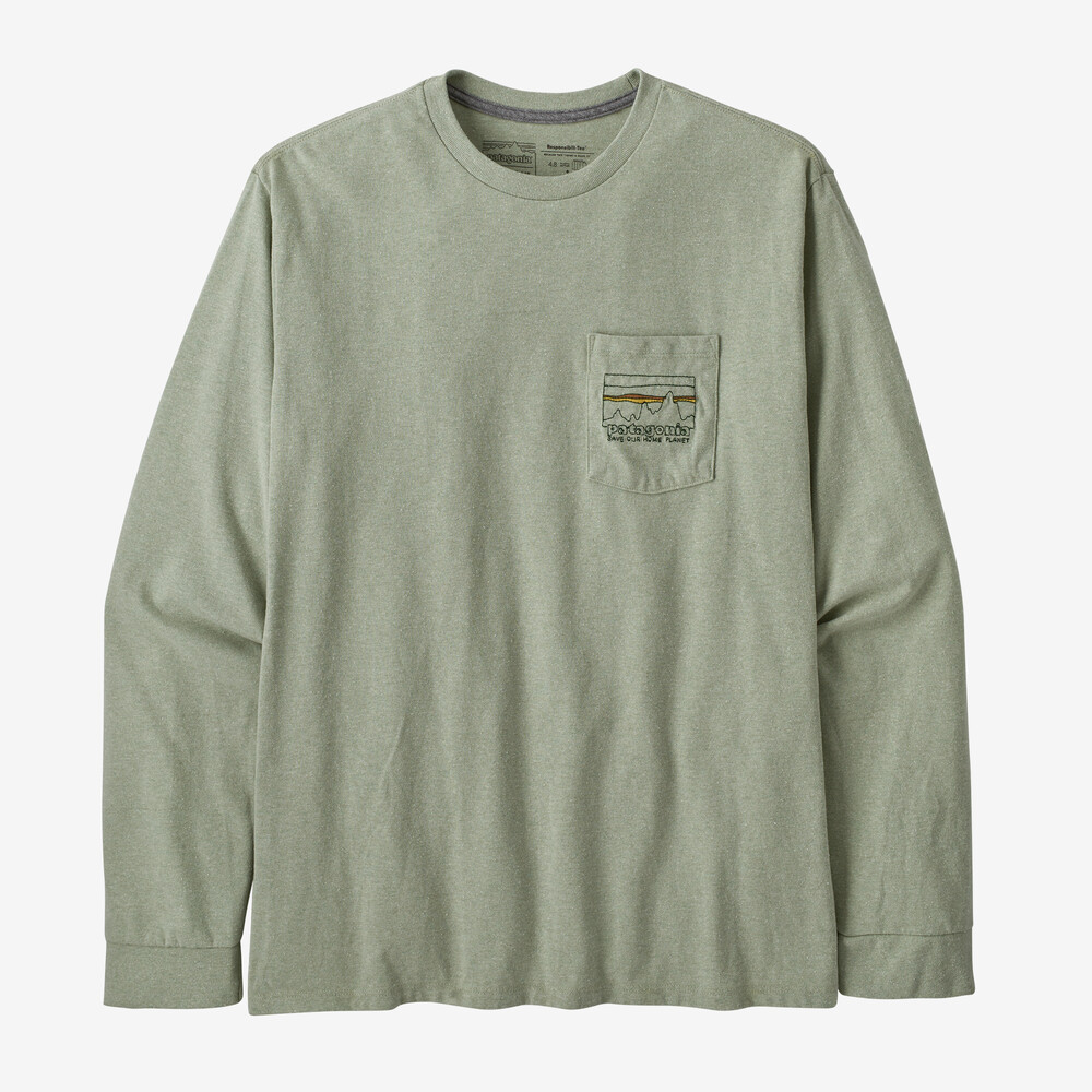 Herren Langarm-T-Shirt '73 Skyline Pocket Responsibili-Tee