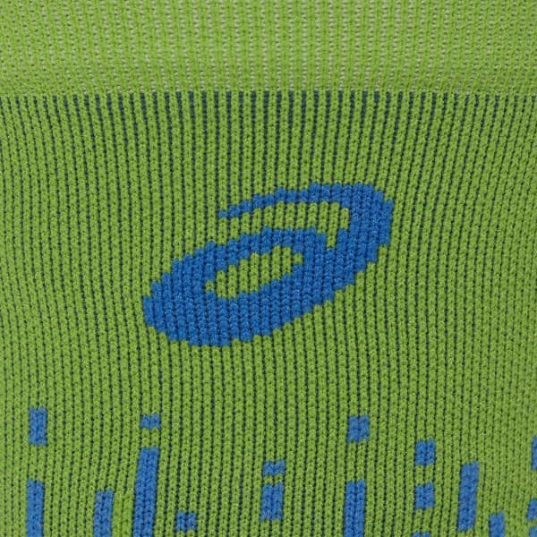 Chaussette running ASICS PERFORMANCE RUN SOCK CREW WATERSCAPE/ELECTRIC LIME