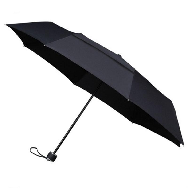 Falconetti Eco Windproof Opvouwbare Paraplu Zwart