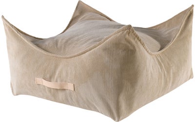 Meowbaby Puff Kvadrat Slimcord, Sandbrun