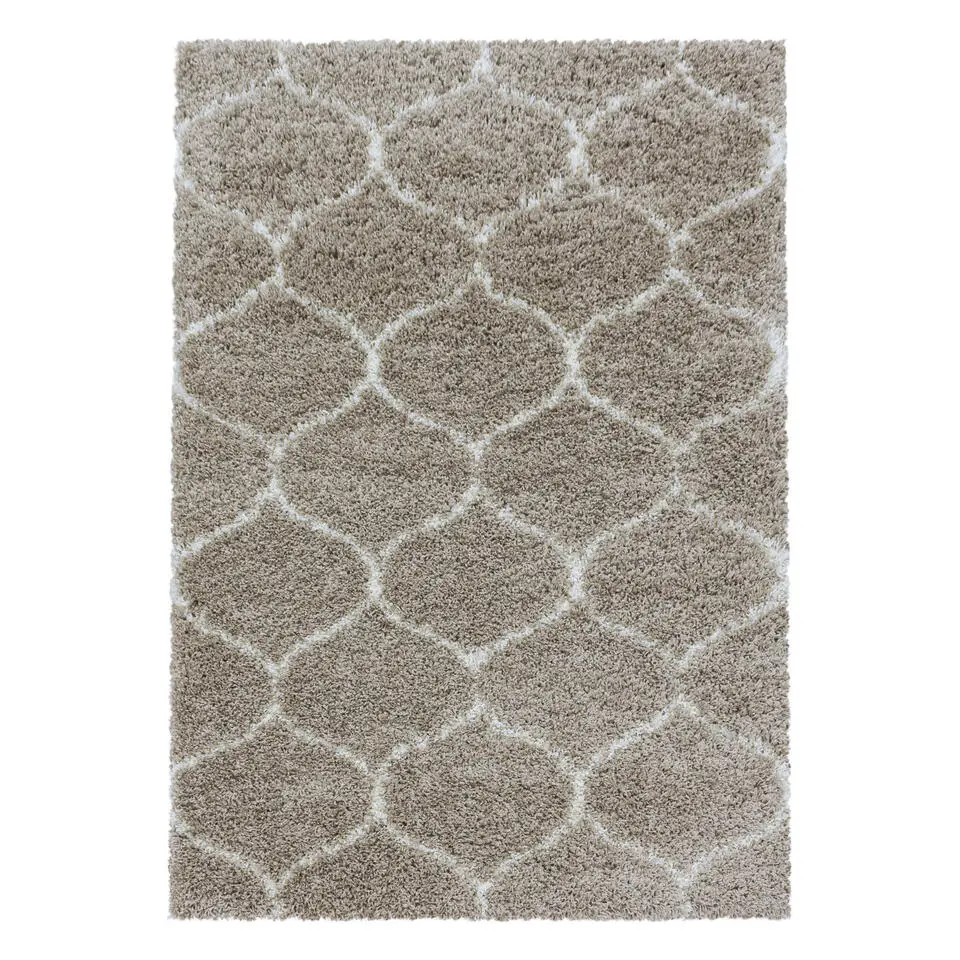 Opera Soft Shaggy Hoogpolig Vloerkleed Beige - 240x340 CM