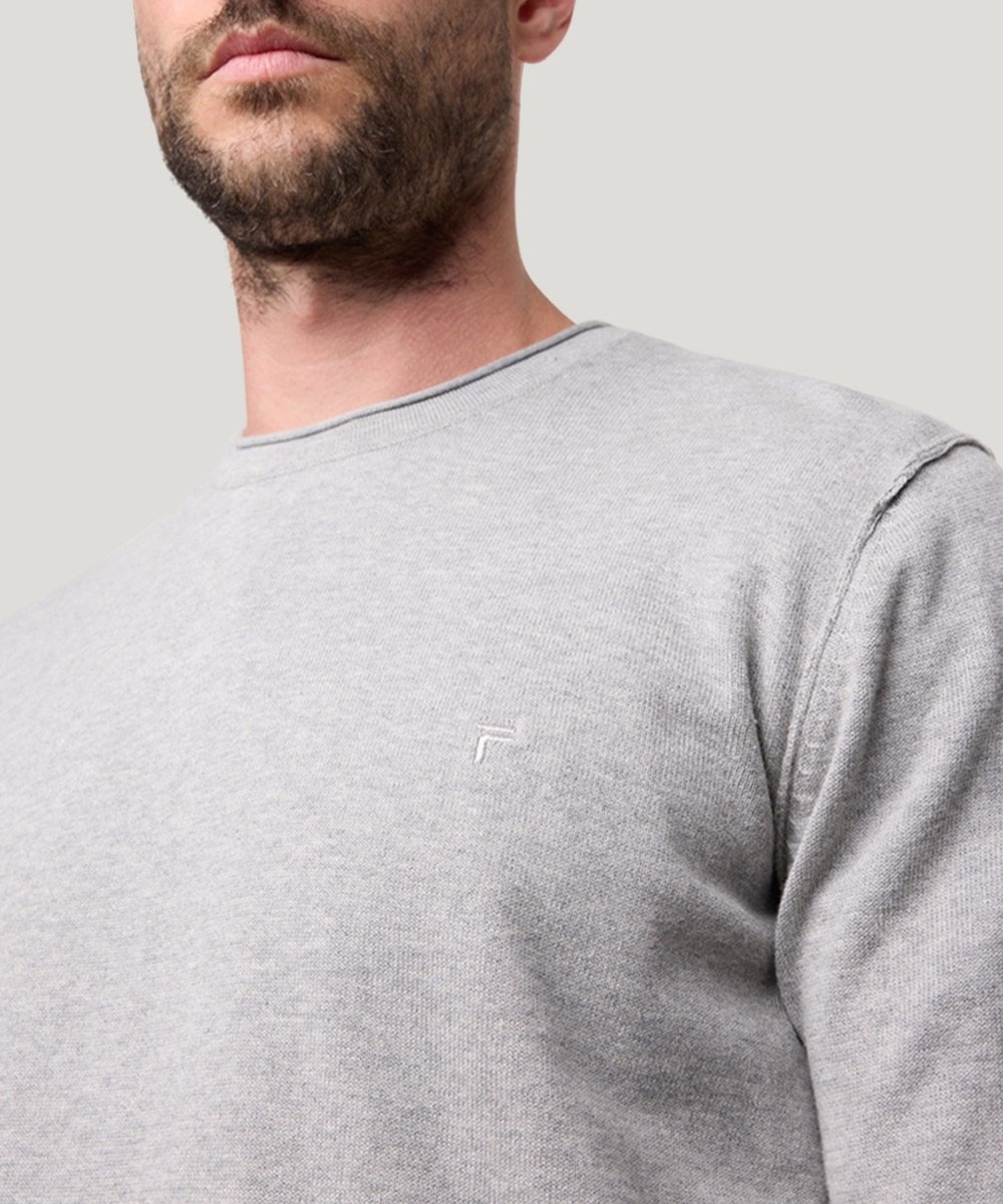 Pioneer Authentic Jeans Rundhalspullover , mit Rollkante