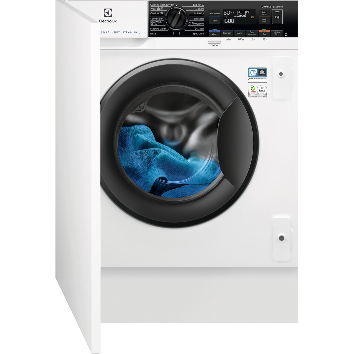 Electrolux Vask/tørk EW8WB864T3 (Hvit)