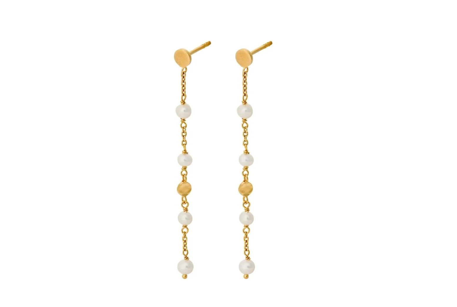 Pernille Corydon  Ocean Pearl øreringe - forgyldt