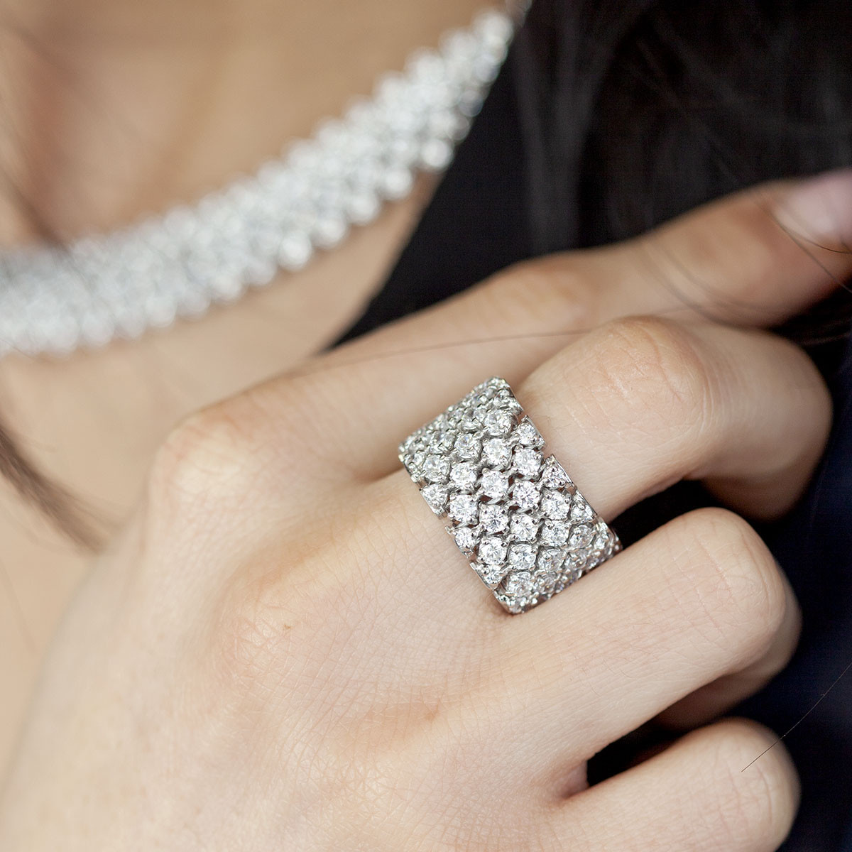 Bague argent 925 zirconias