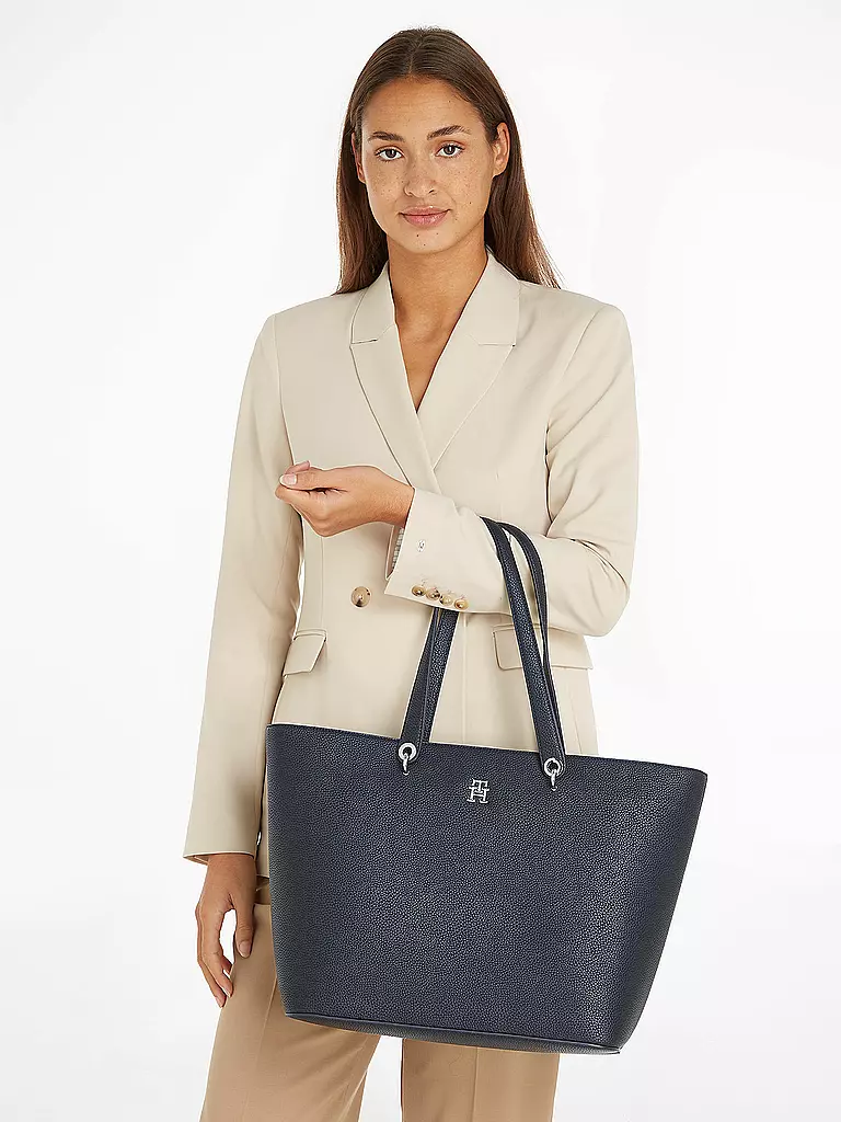 TOMMY HILFIGER Tasche - Shopper TH EMBLEM dunkelblau