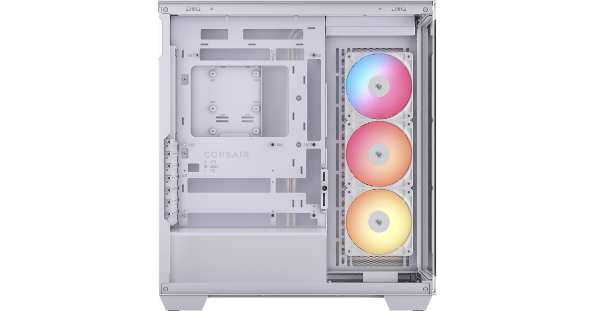 Corsair3500X RS-R ARGB midi tower behuizing  (Wit | 2x USB-A | 1x USB-C | RGB | Tempered Glass)