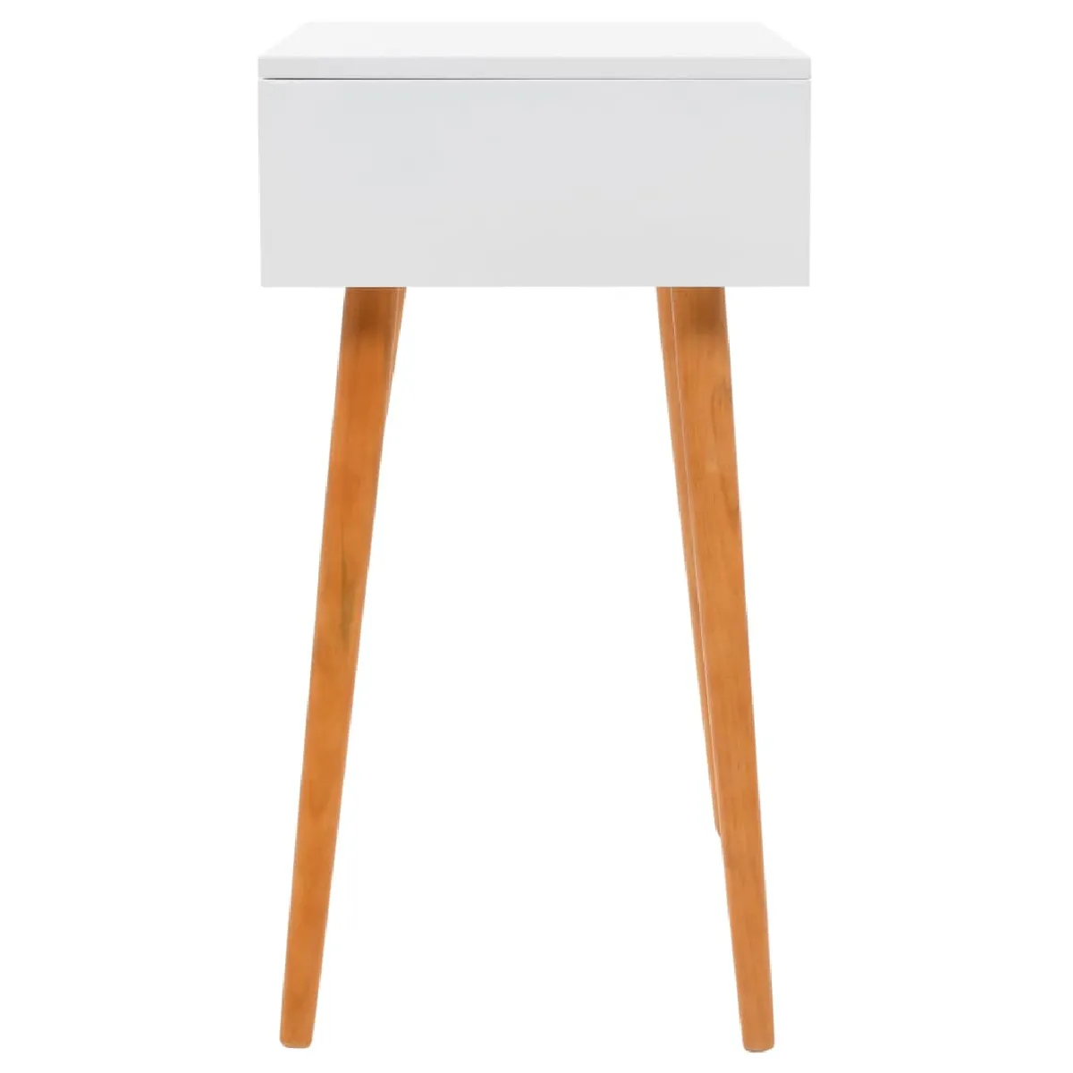 vidaXL Coiffeuse avec miroir - Blanc