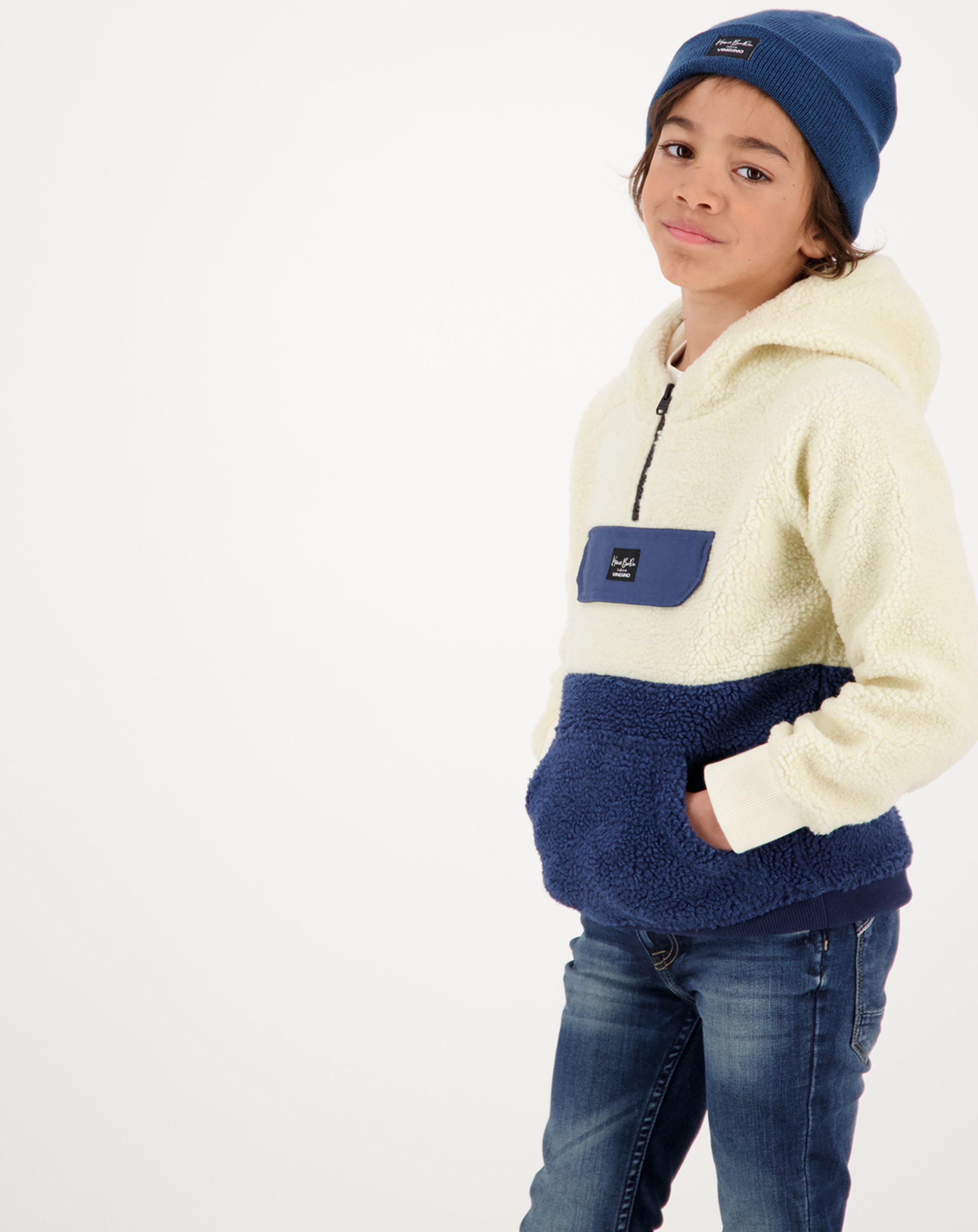 Kapuzen-Sweatshirt MOOZ in stone blue