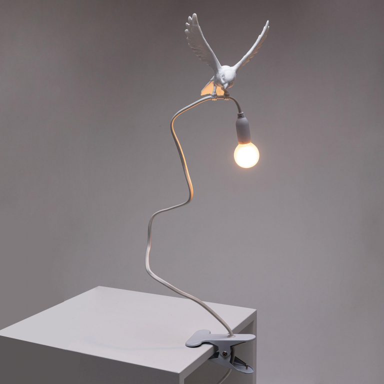 Seletti Sparrow Landing klemlamp
