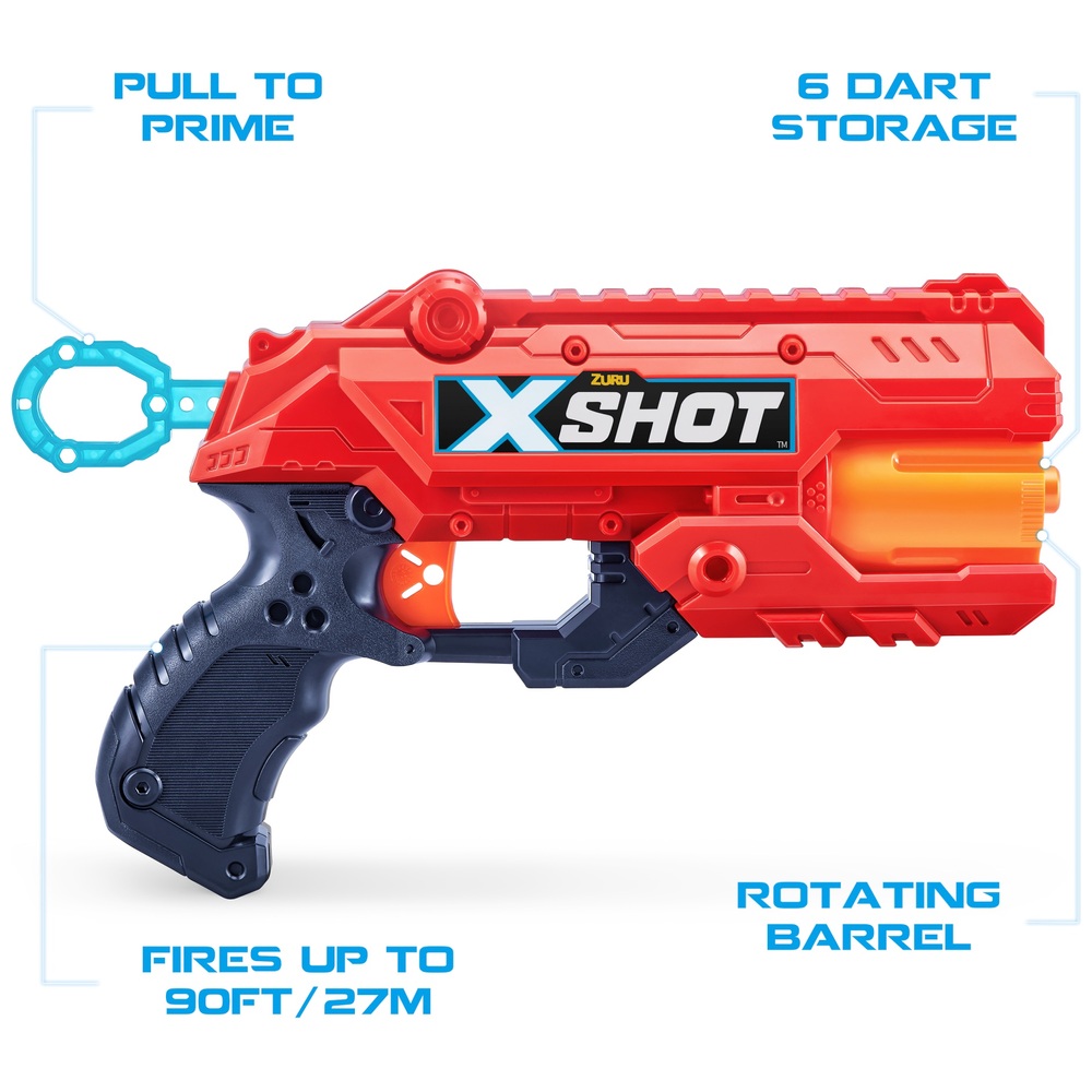 XSHOT Excel Reflex 6 2er-Pack Blaster mit 36 Darts von ZURU