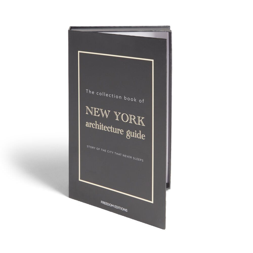 Boîte de rangement faux livre décoratif New York Architecture 27x17x4cm
