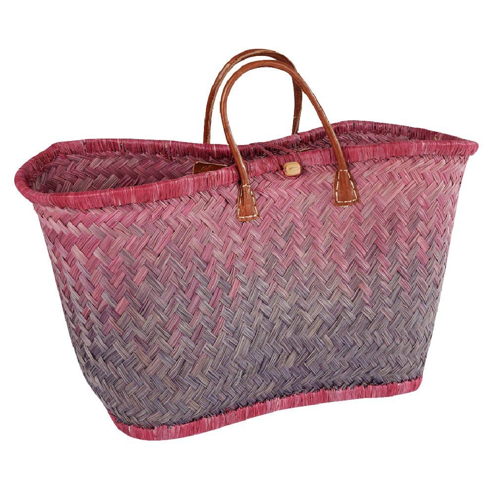 Panier de plage en fibre naturelle